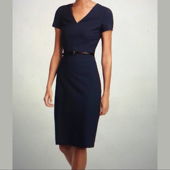 J. Crew Dresses & Skirts - J. Crew Black Wool Cap Sleeve Career Dress